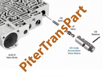 Dx code accumulator valve sleeve  (77754-45)