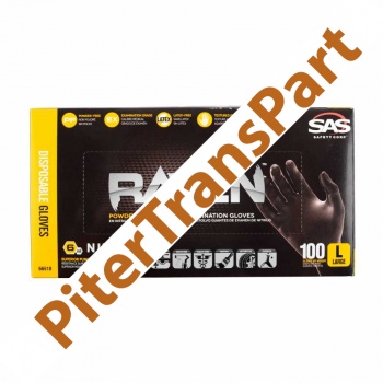 Перчатки Размер l (raven extra strength pf nitrile) 100 штук/толщина 0,15mm (66518)